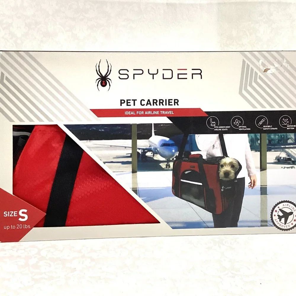 SPYDER Pet Carrier. Small (20 lb.) NIB, Red